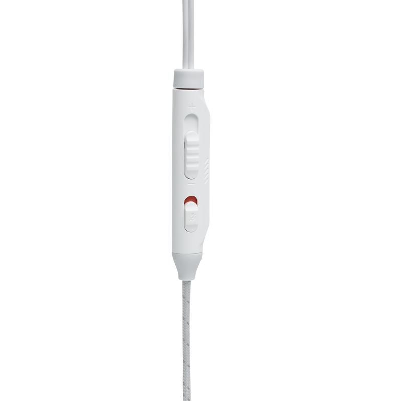 JBL Quantum 50 - White - Wired in-ear gaming headset with volume slider and mic mute - Detailshot 3 image number null
